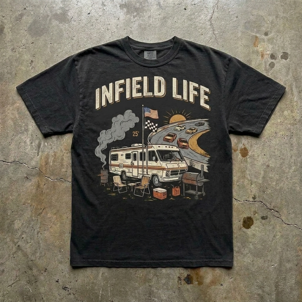 The Infield Life Full Front-Chest Tee