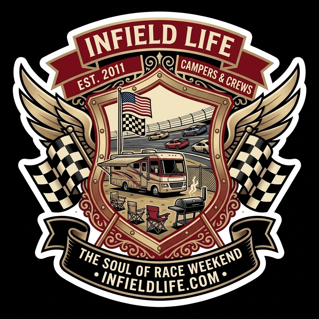 Infield Life Heritage Winged Shield Sticker