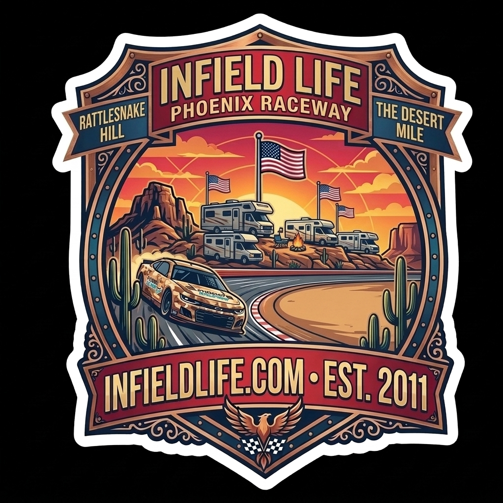 Phoenix Raceway 3-inch Infield Life Sticker
